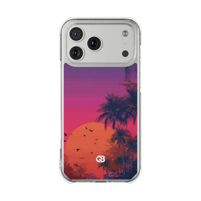 Neon Horizon Palms · Impact Phone Case for iPhone · Magsafe