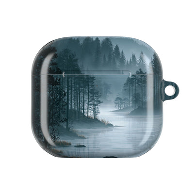 Silent Nordic Fjord · Hard Case for AirPods & AirPods Pro · Blue