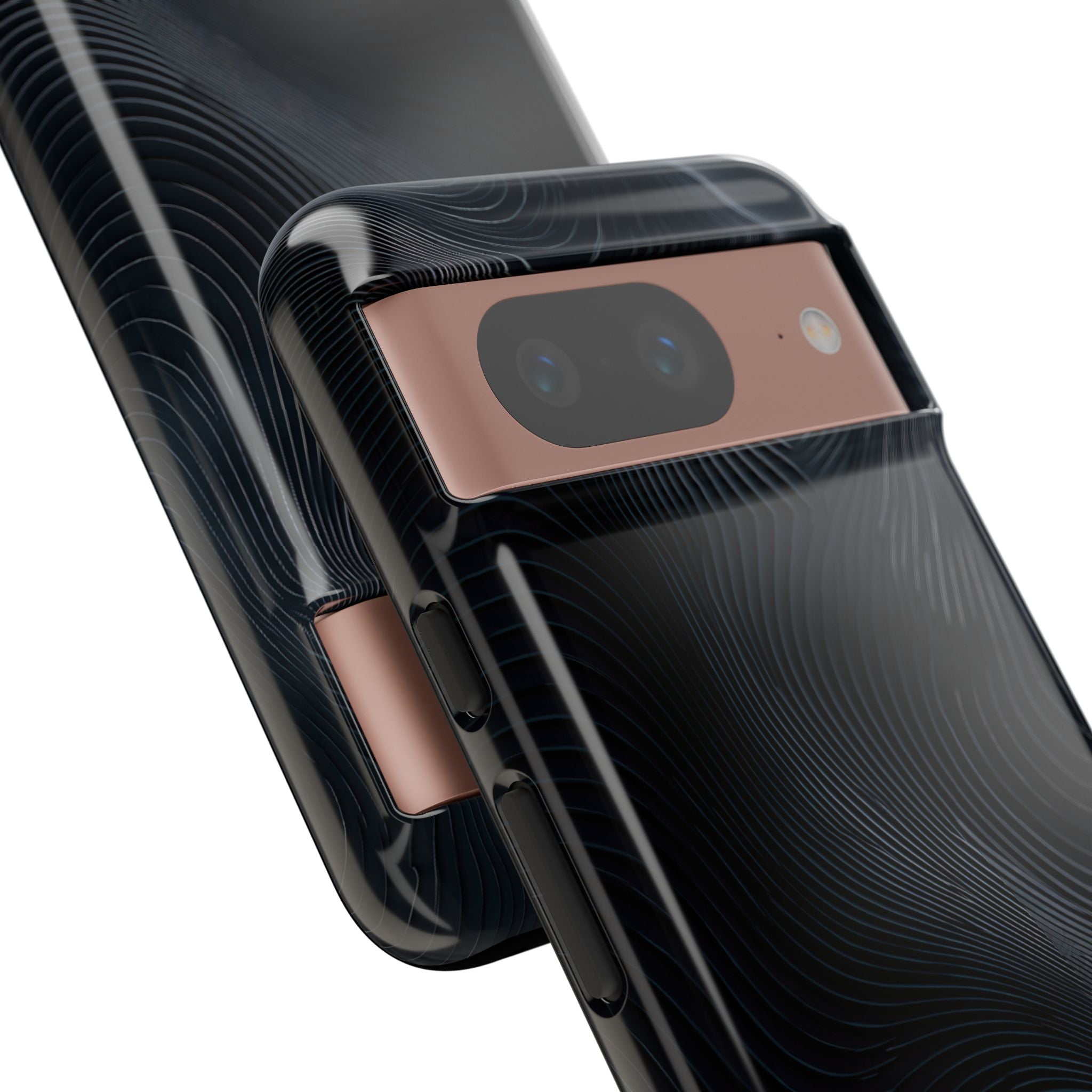 Black Tough Phone Case for Google Pixel - Obsidian Ridge Flux