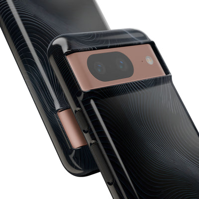 Black Tough Phone Case for Google Pixel - Obsidian Ridge Flux