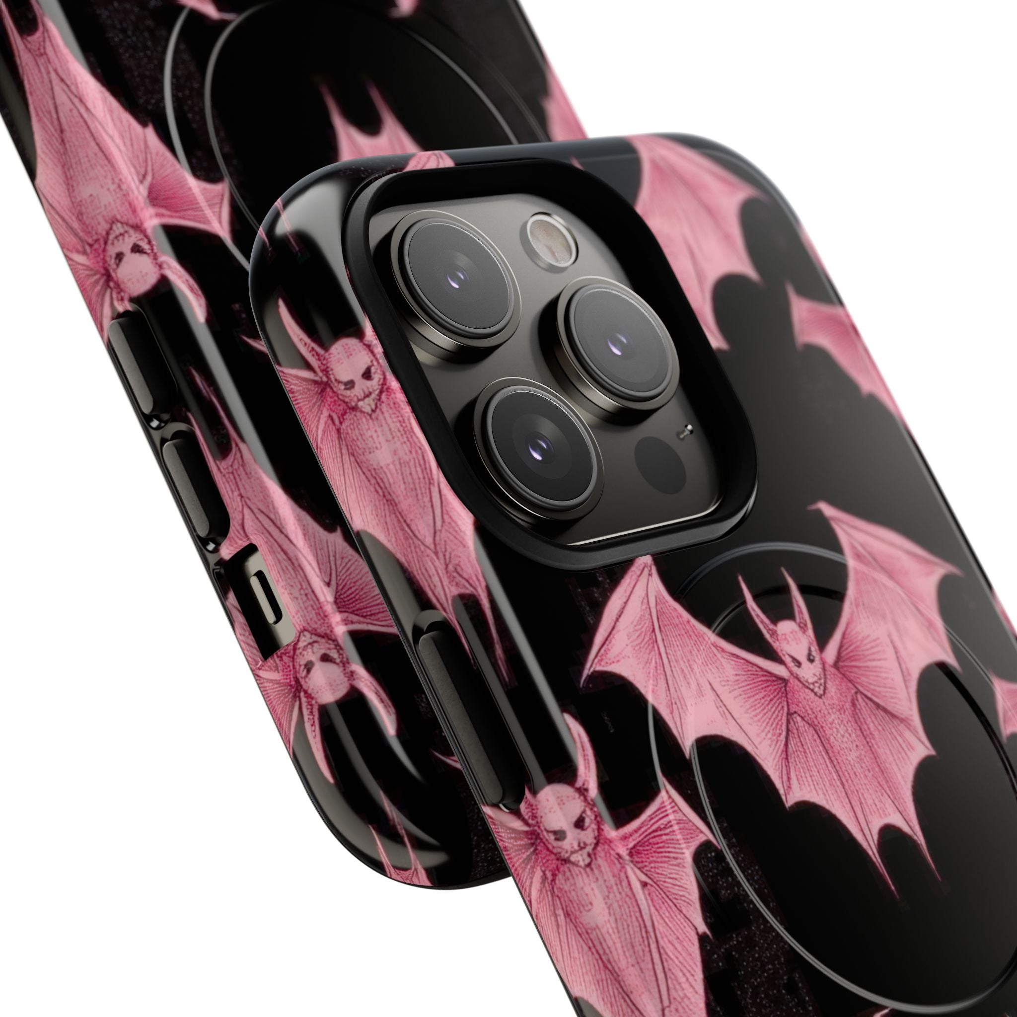 Pink Batwave iPhone 14 Pro Case - Tough+