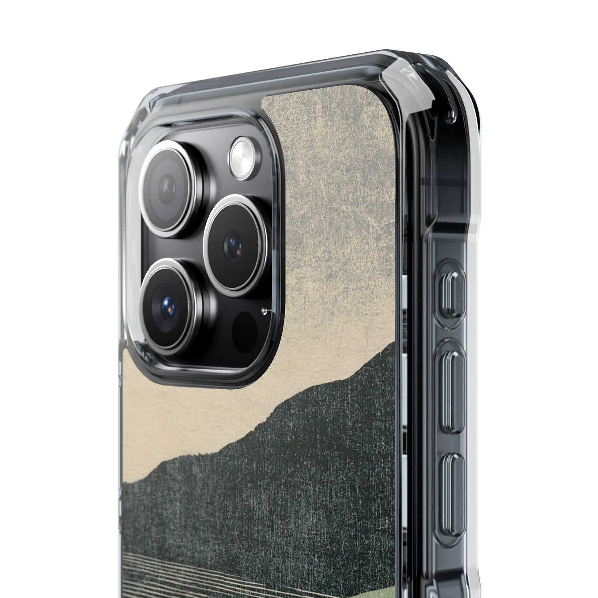 Sage Ridge Horizon · Clear Impact Magnetic Phone Case for iPhone ·  Green
