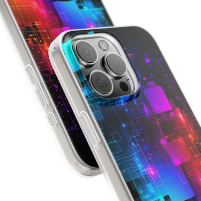 Spectral Circuit Grid · Lite Phone Case for iPhone ·  Black