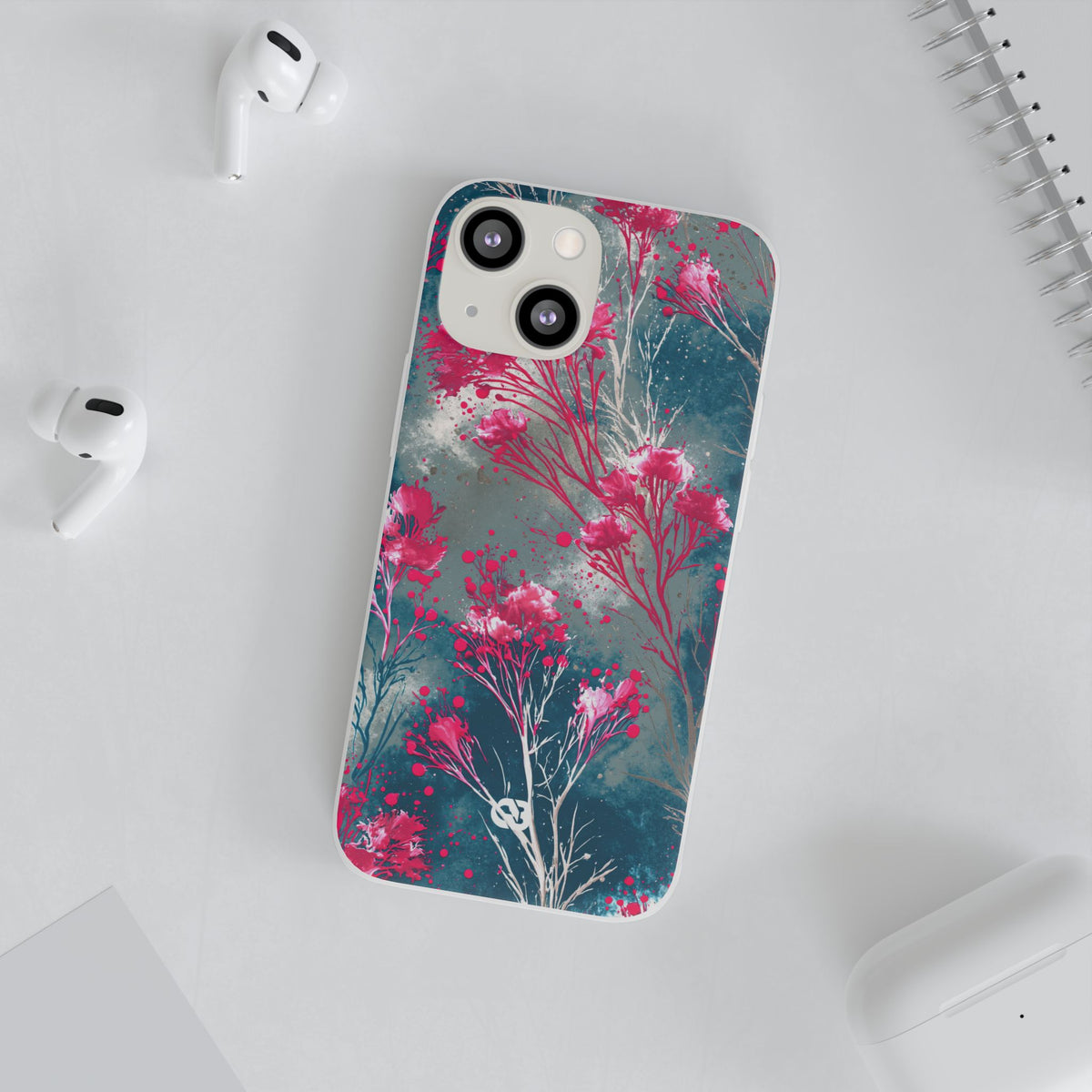 Cyber Blossom · Lite Phone Case for iPhone ·  Teal