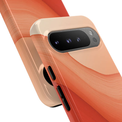 Terracotta Flow · Tough Phone Case for Pixel ·  Orange