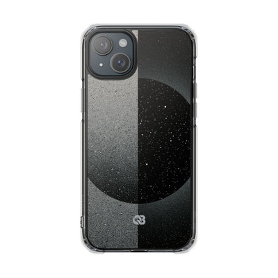 Black Impact MagSafe Phone Case for iPhone - Lunar Static Orbit