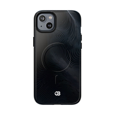 Black Tough 2.0 Magsafe Phone Case for iPhone - Obsidian Ridge Flux