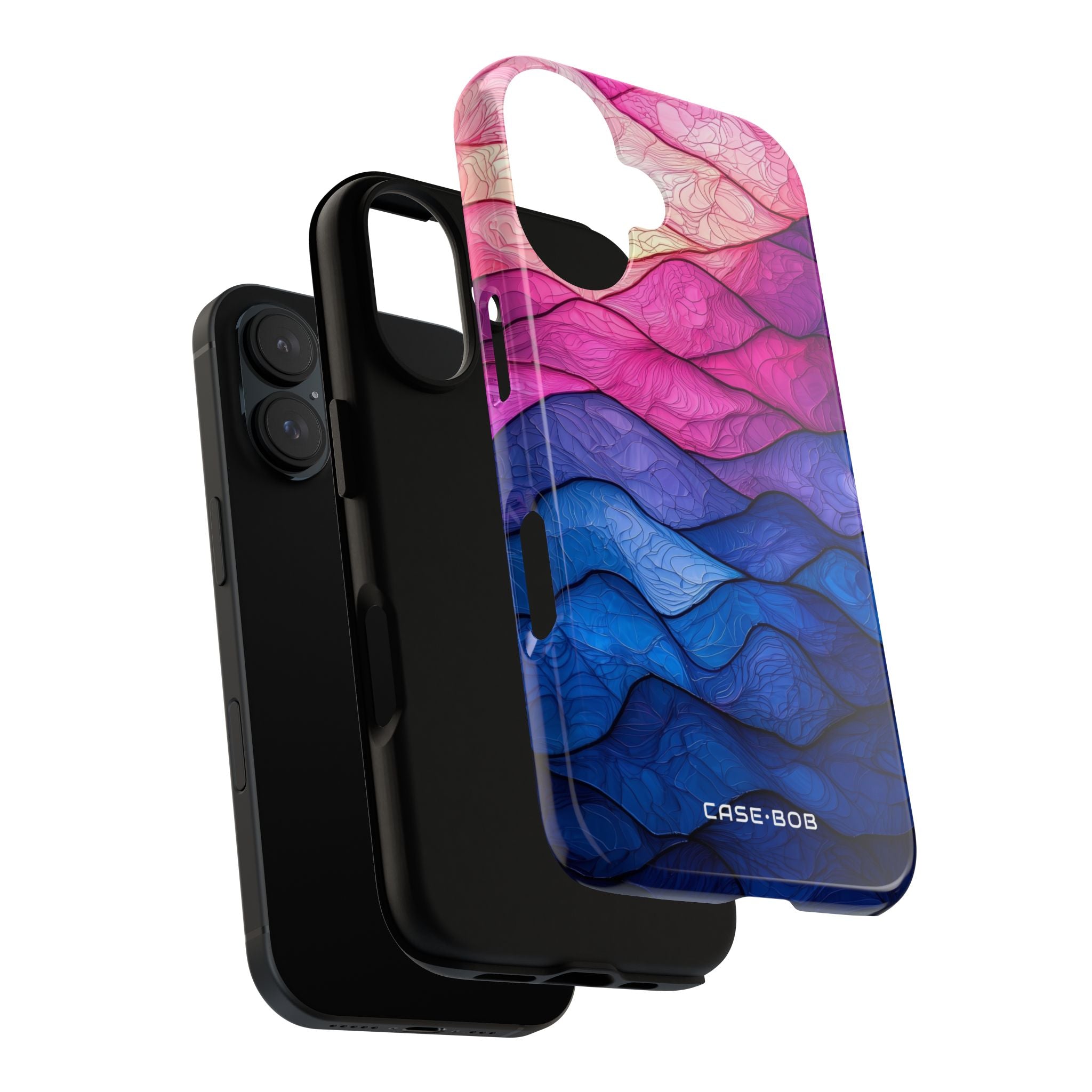 Wavy Vein Gradient iPhone 16 Case - Tough