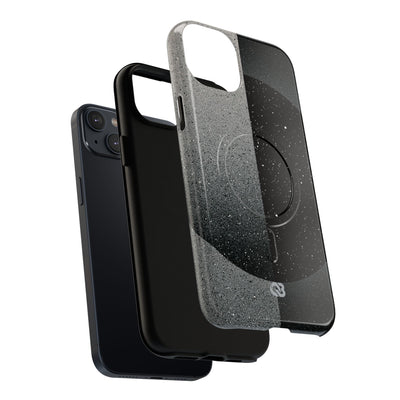 Black Tough 2.0 Magsafe Phone Case for iPhone - Lunar Static Orbit