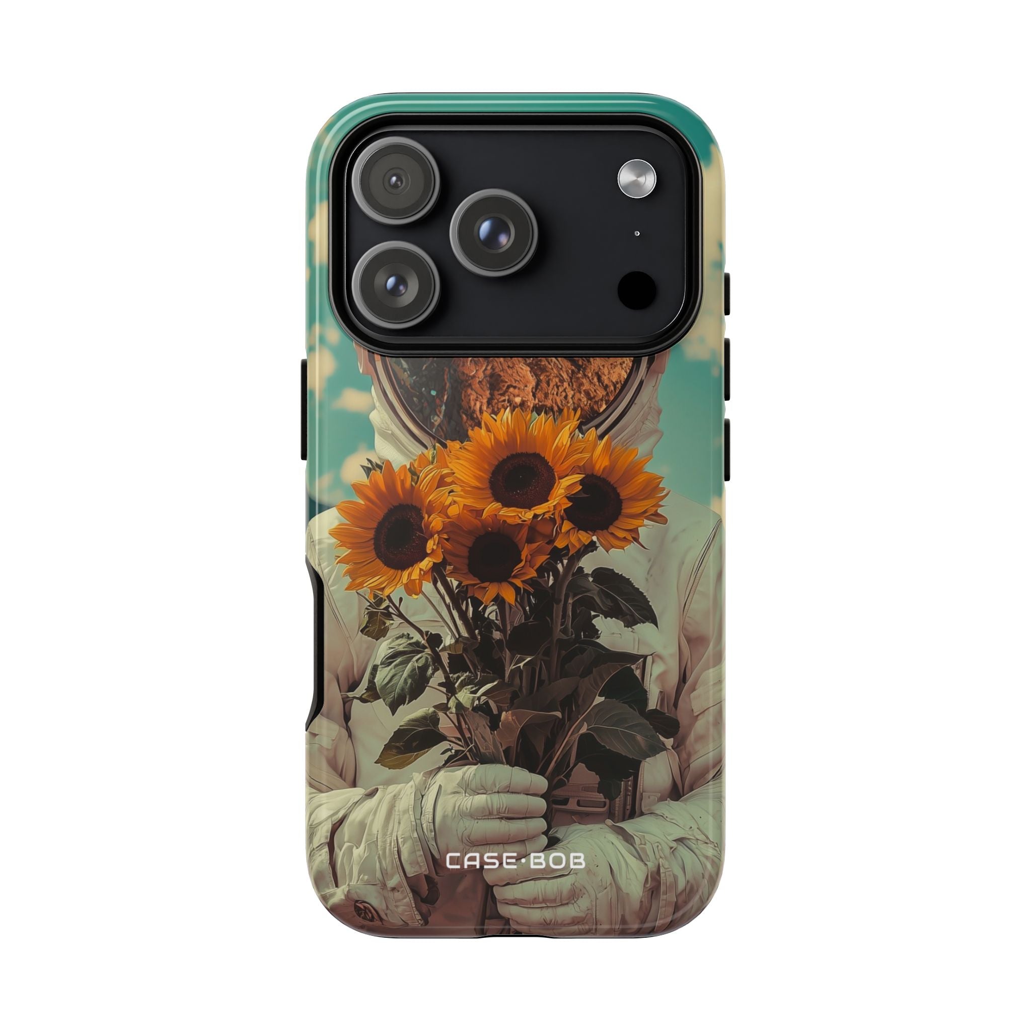 Sonnenblumen-Astronaut iPhone 17 Pro Case - Tough