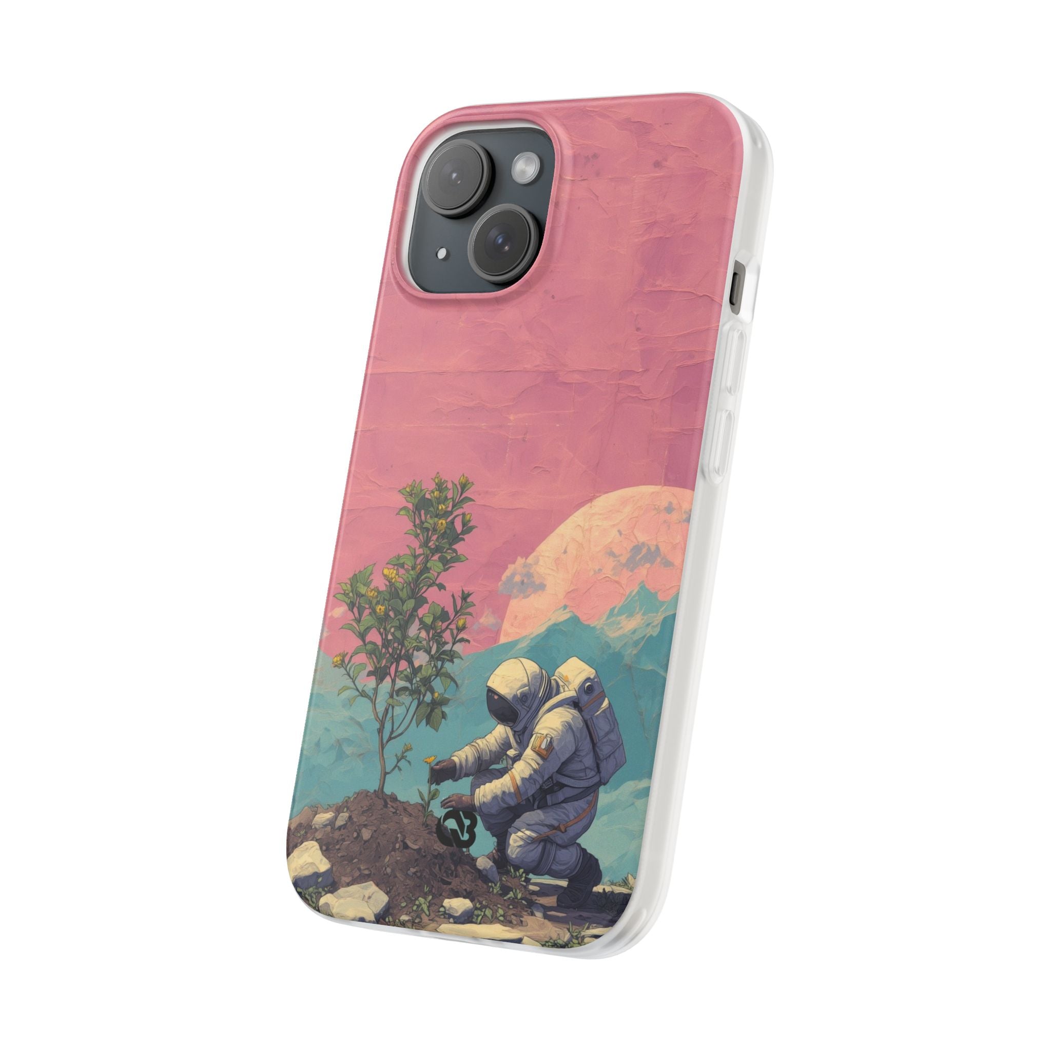 Lunar Pastel Bloom · Soft Phone Case for iPhone