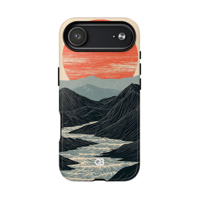 Crimson Ridge Horizon · Tough 2.0 Magnetic Phone Case for iPhone · Black