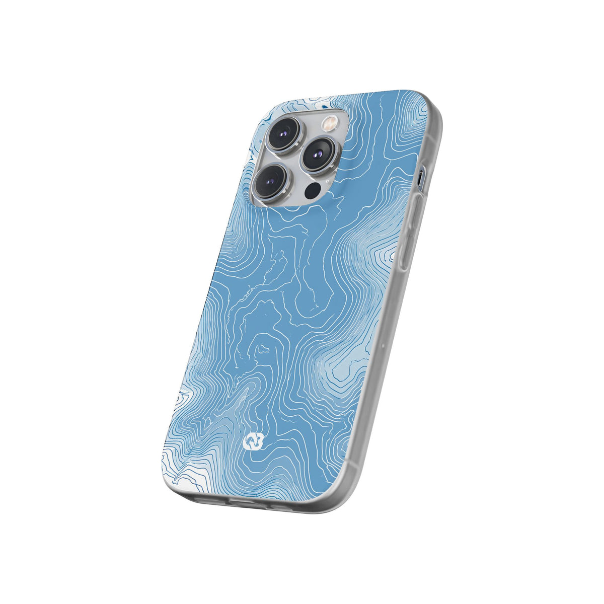 Glacial Basin Topo · Lite Phone Case for iPhone ·  Blue