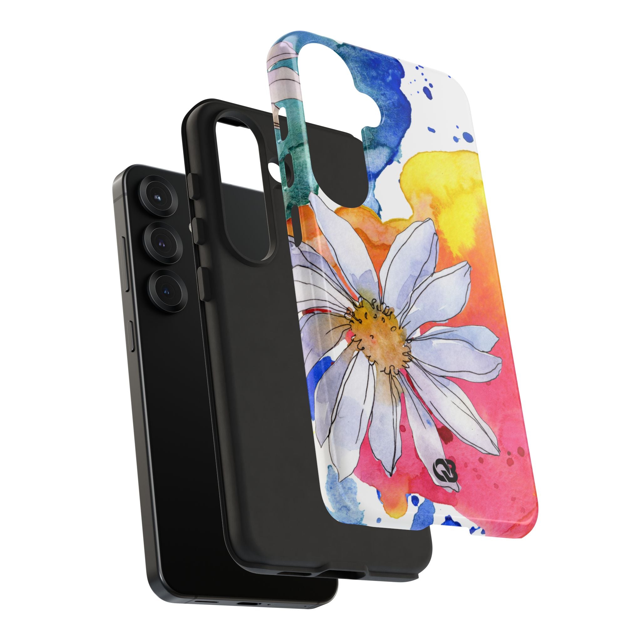 Vivid Bloom Splatter · Tough Handyhülle für Samsung