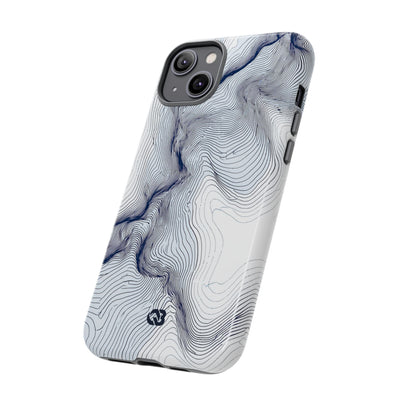 Nordic Ridge Contour · Tough Phone Case for iPhone · White