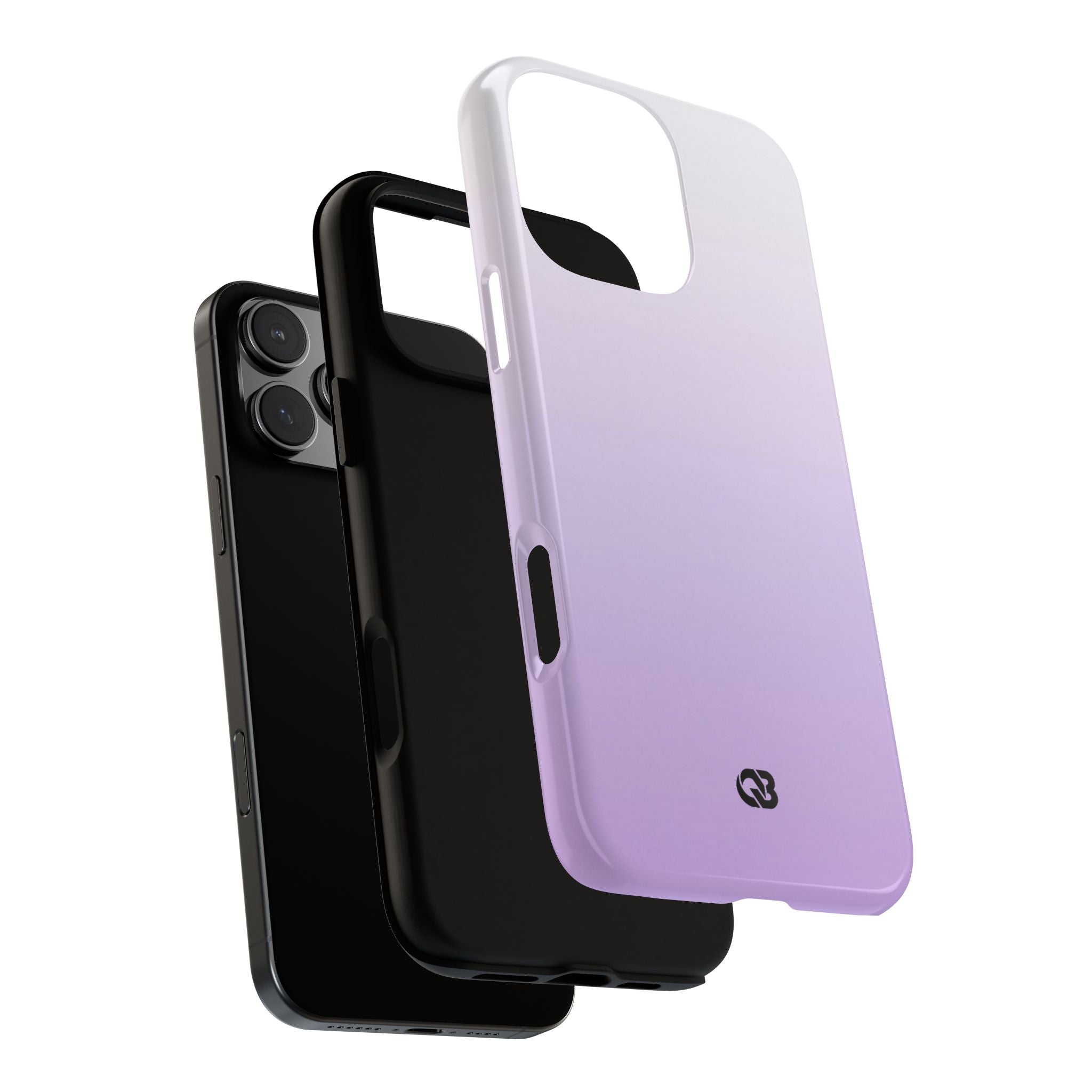 Purple Tough Phone Case for iPhone - Frosted Lavender Fade