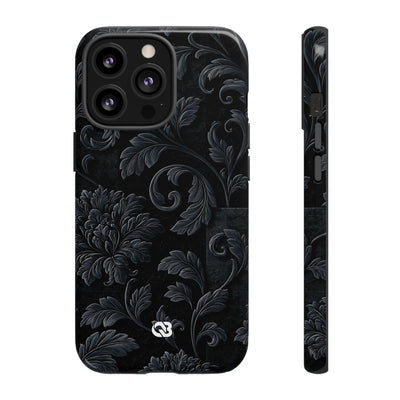 Obsidian Damask · Tough Phone Case for iPhone · Black