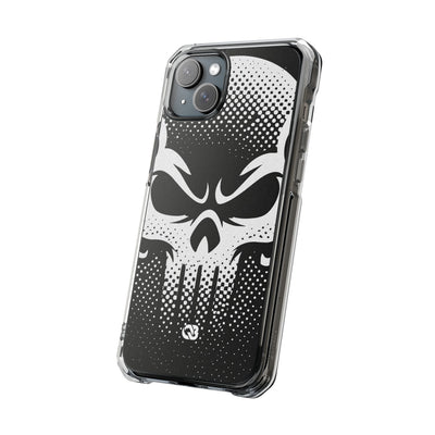 Phantom Halftone · Clear Impact Magnetic Phone Case for iPhone ·  Black