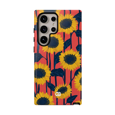 Solar Navy Bloom · Tough Phone Case for Samsung