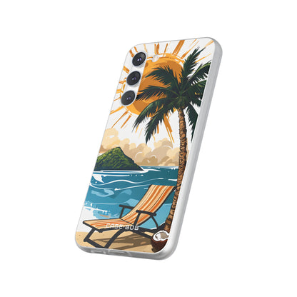 Sunny Palm Breeze Samsung S23 Plus Case - Soft