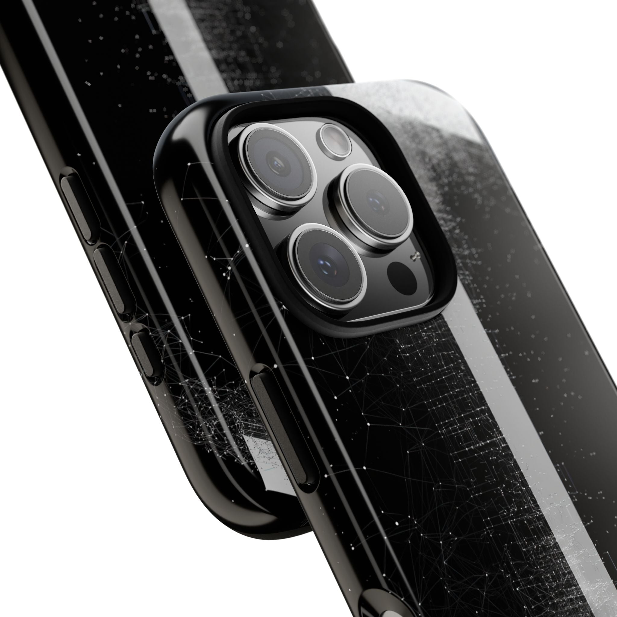 Black Tough Phone Case for iPhone - Vector Core Monolith