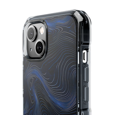 Blue Impact MagSafe Phone Case for iPhone - Cobalt Contour Ridge