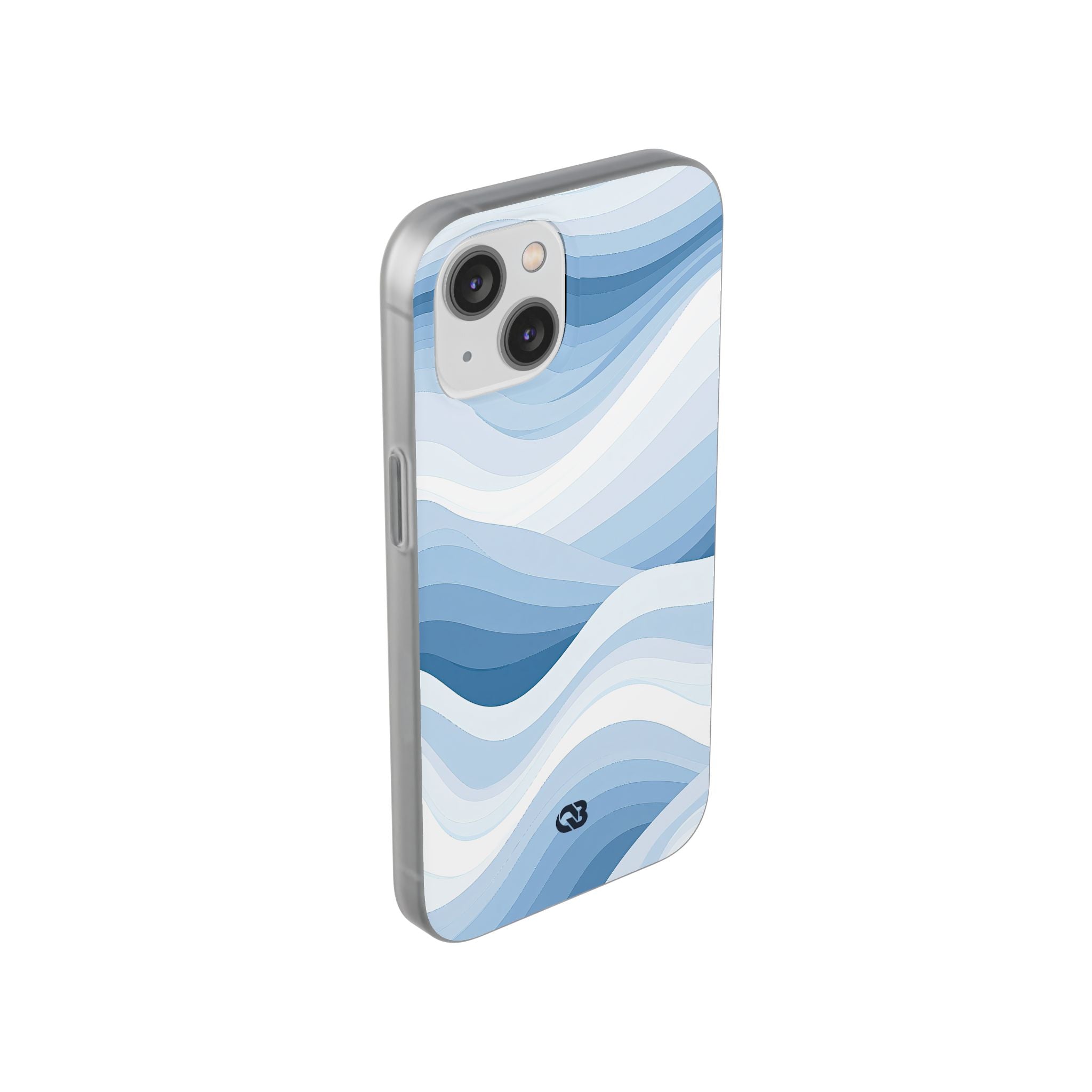 Blue Lite Phone Case for iPhone - Glacial Indigo Flow