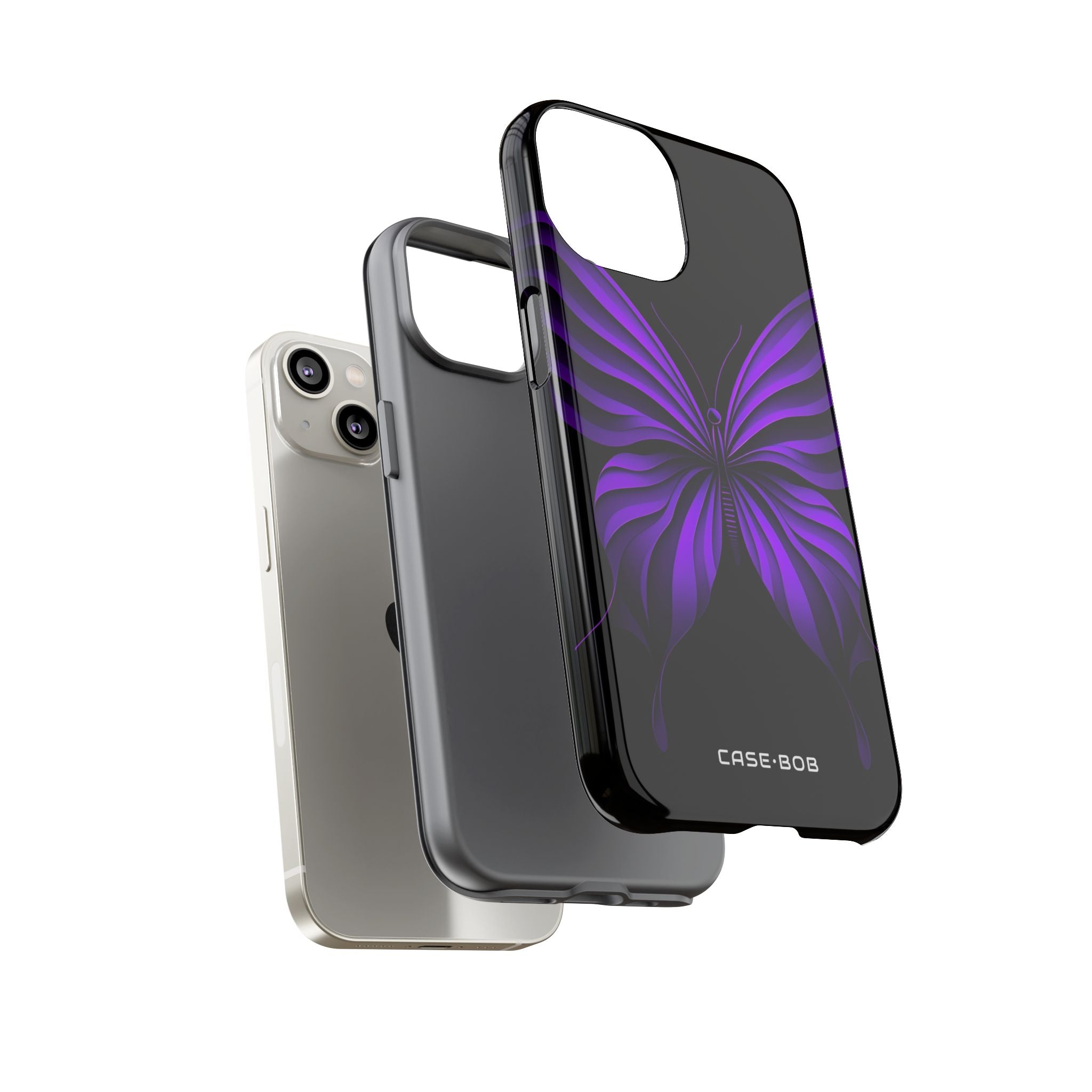Violet Monarch iPhone 14 Case - Tough