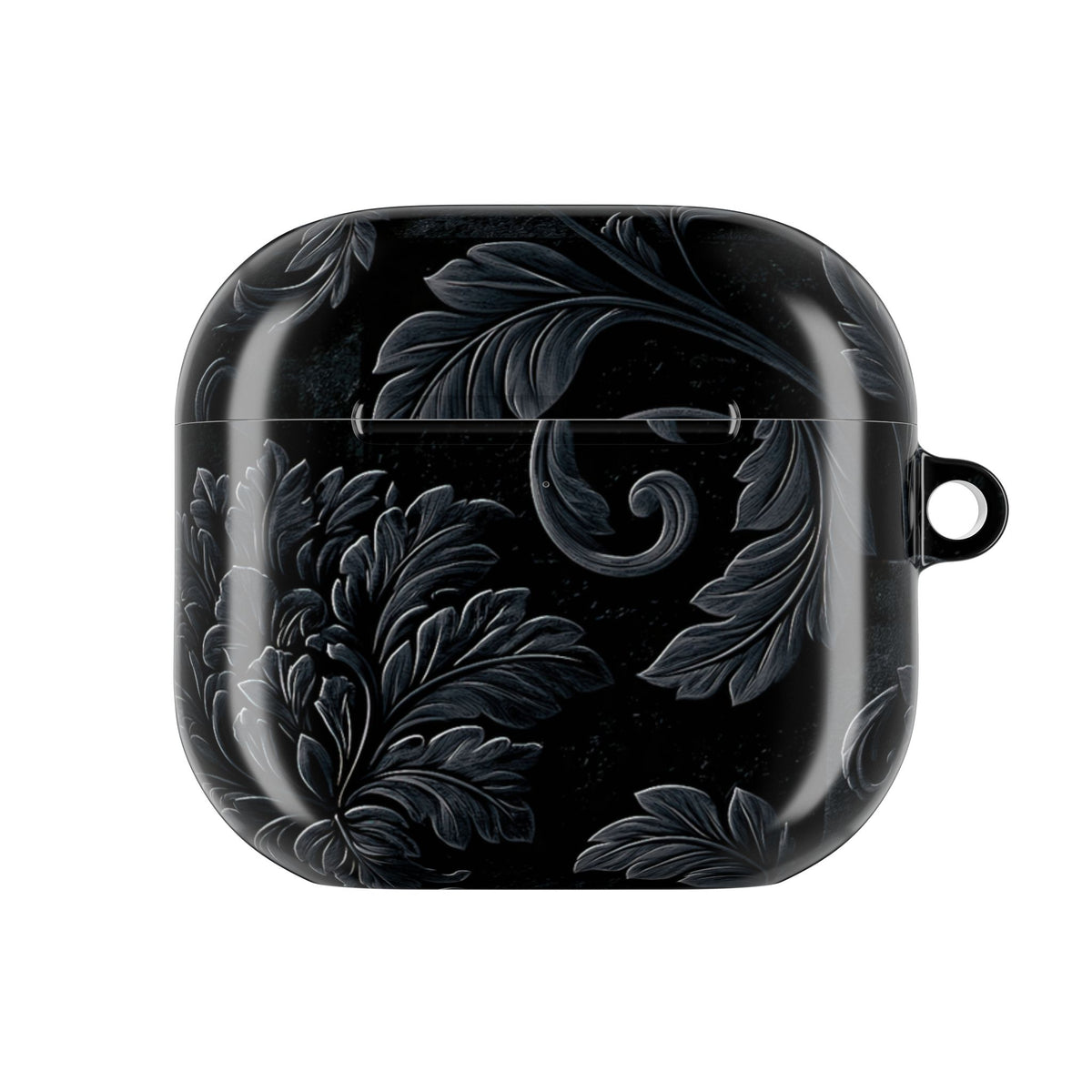 Obsidian Damask · Hard Case for AirPods & AirPods Pro · Black