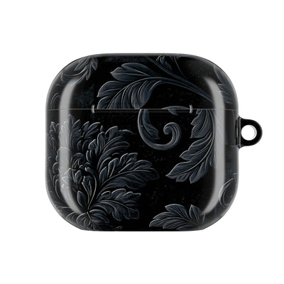 Obsidian Damask · Hard Case for AirPods & AirPods Pro · Black