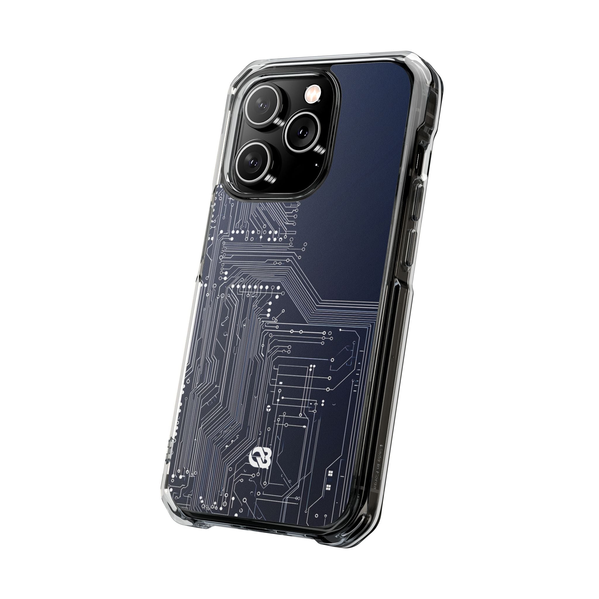 Blue Impact MagSafe Phone Case for iPhone - Cobalt Data Stream