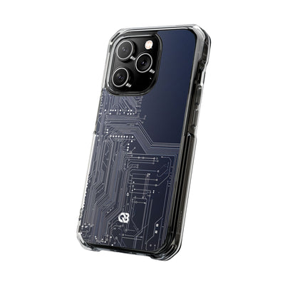 Blue Impact MagSafe Phone Case for iPhone - Cobalt Data Stream