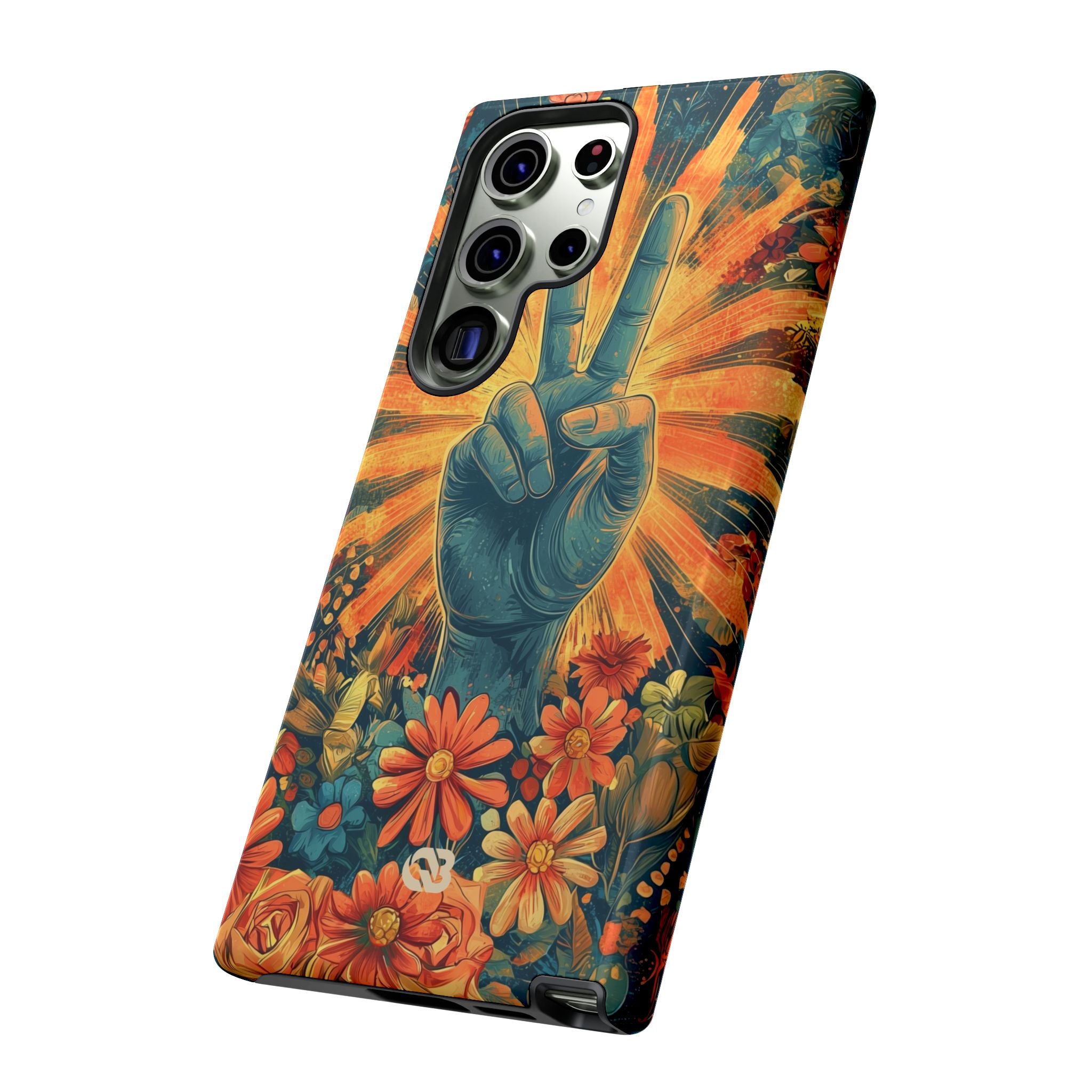 Fleur de paix radieuse · Coque de téléphone Tough pour Samsung