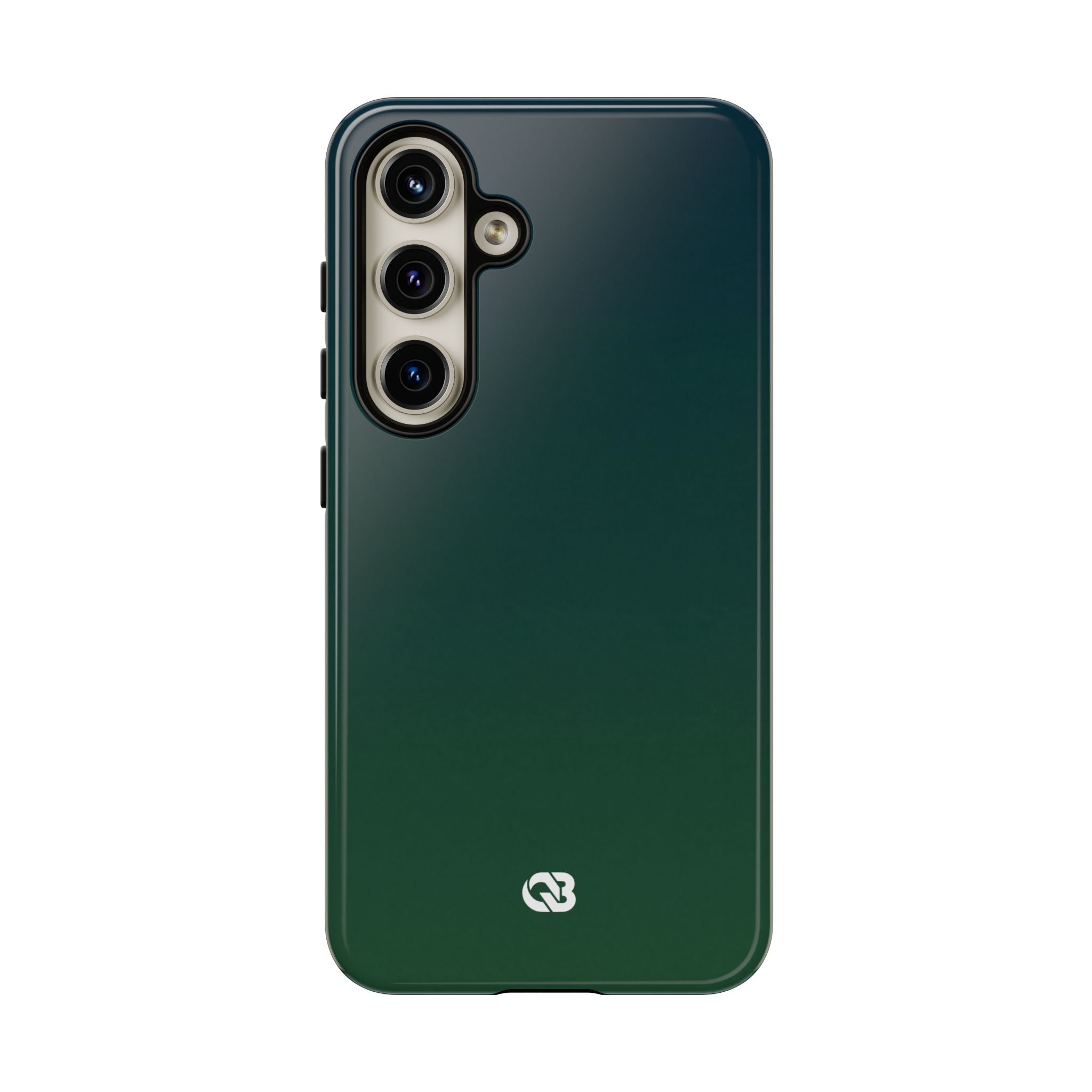 Green Tough Phone Case for Samsung - Midnight Pine Horizon