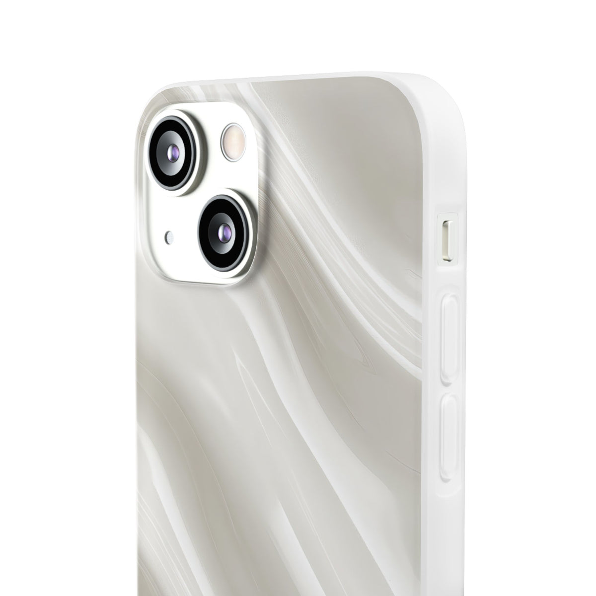 Liquid Enamel Fold · Lite Phone Case for iPhone ·  White