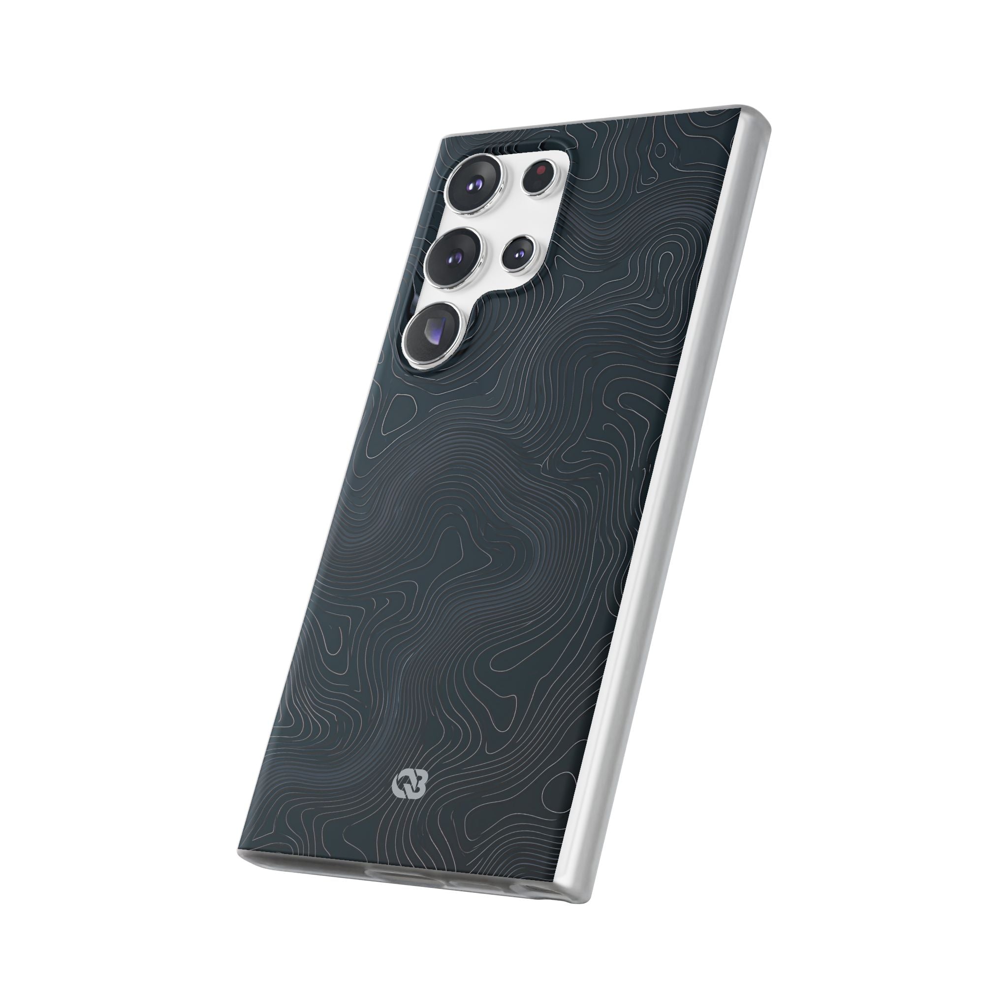 Black Lite Phone Case for Samsung - Obsidian Ridge Topo