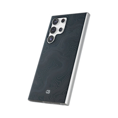 Black Lite Phone Case for Samsung - Obsidian Ridge Topo