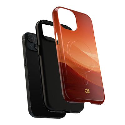 Orange Tough 2.0 Magsafe Phone Case for iPhone - Crimson Dune Gradient