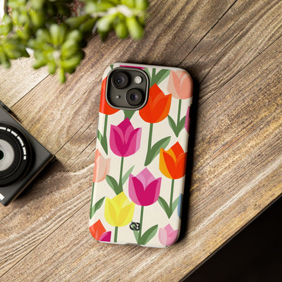 Vibrant Petal Grid · Tough Fundas para teléfono para iPhone