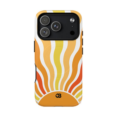 Amber Solar Waves · Tough+ Phone Case for iPhone · Magsafe