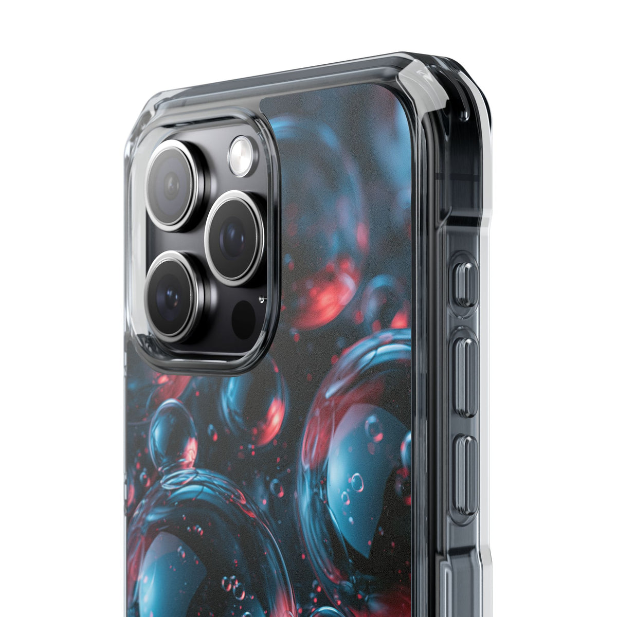 Aqua Gel Spheres · Clear Impact Magnetic Phone Case for iPhone · Blue