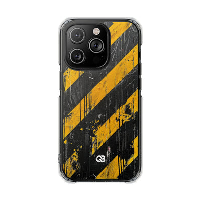Urban Hazard Decay · Clear Impact Magnetic Phone Case for iPhone · Black