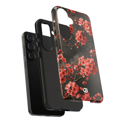 Dark Sakura Nocturne · Tough Phone Case for Samsung · Black