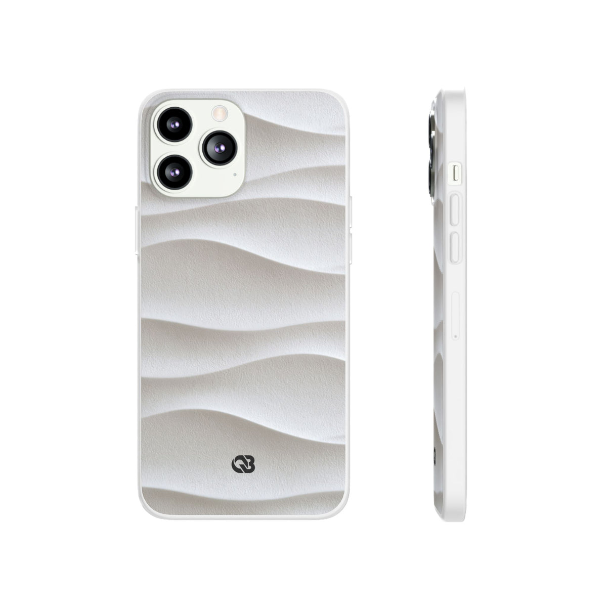 Sculpted Dune Relief · Lite Phone Case for iPhone ·  White