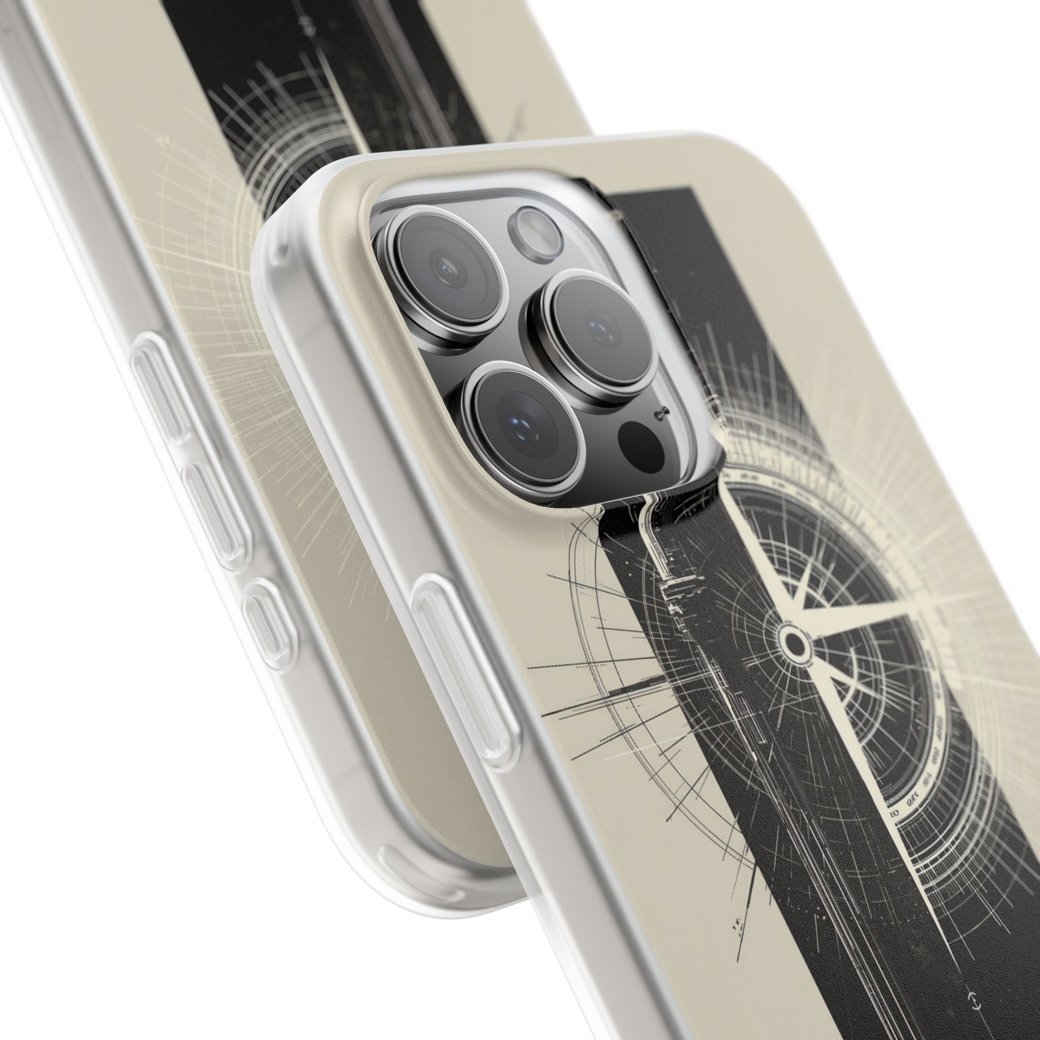 Beige Lite Phone Case for iPhone - Zenith Vector Spire