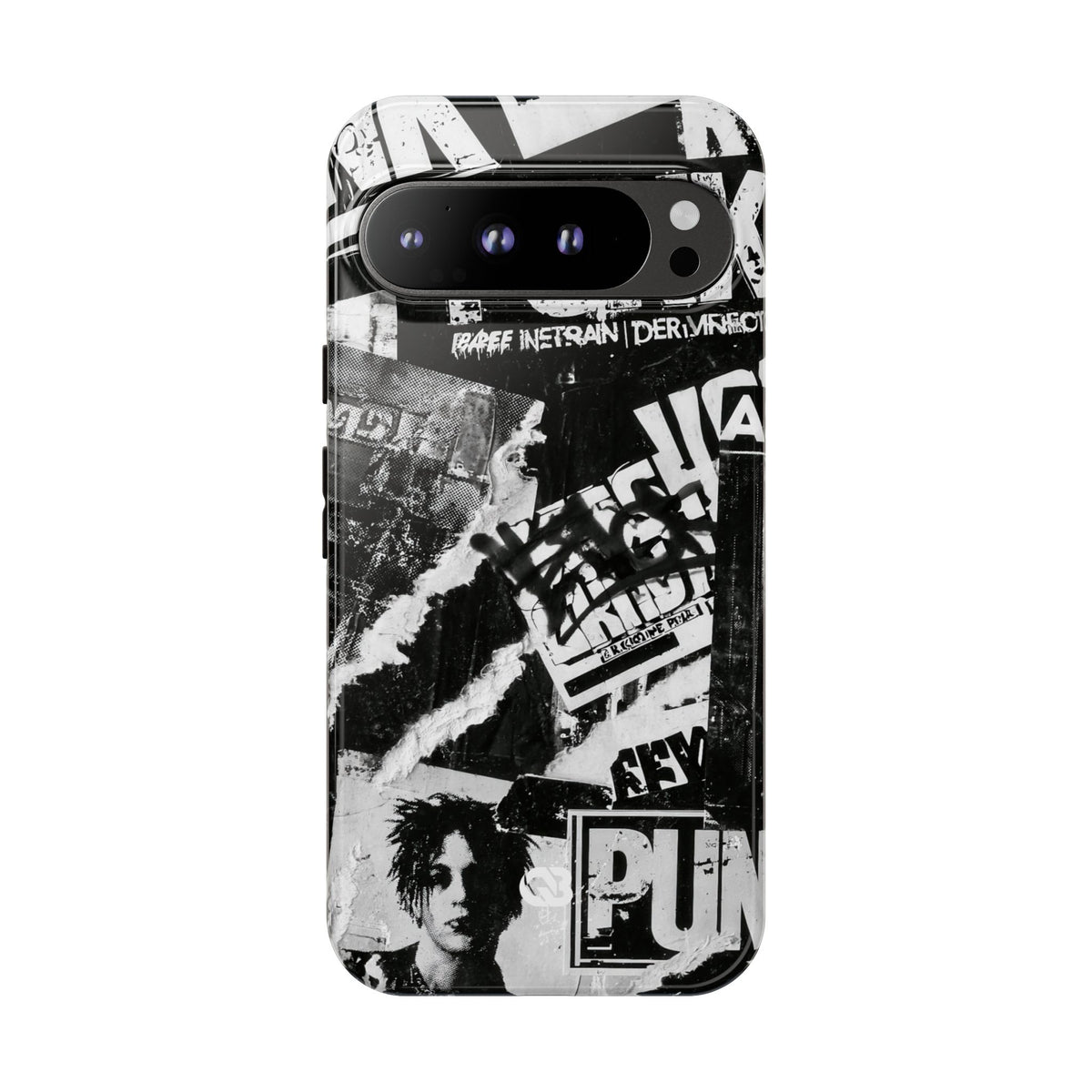 Underground Punk Collage · Tough Phone Case for Pixel ·  Black