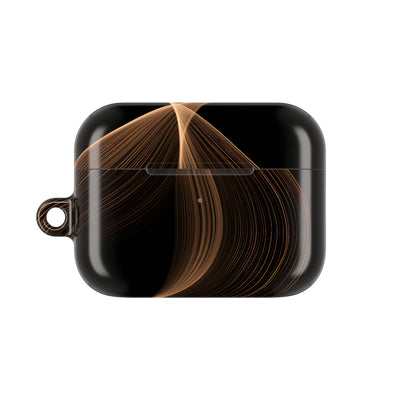Amber Contour Flow · Hard Case for AirPods & AirPods Pro · Black