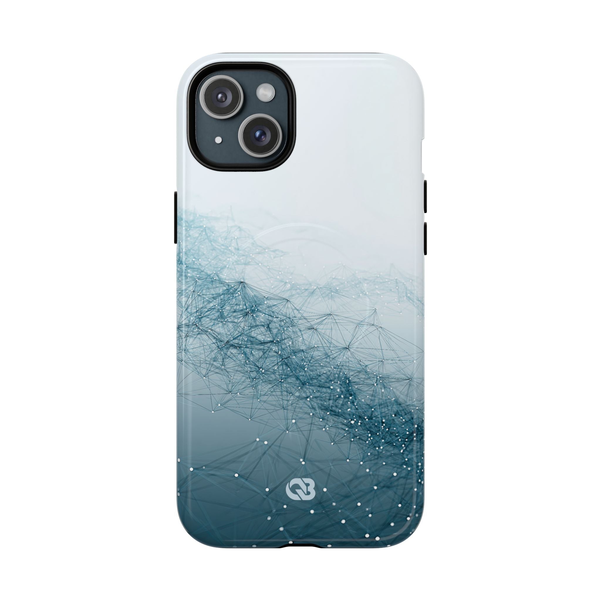 Teal Tough 2.0 Magsafe Phone Case for iPhone - Cyan Vector Lattice
