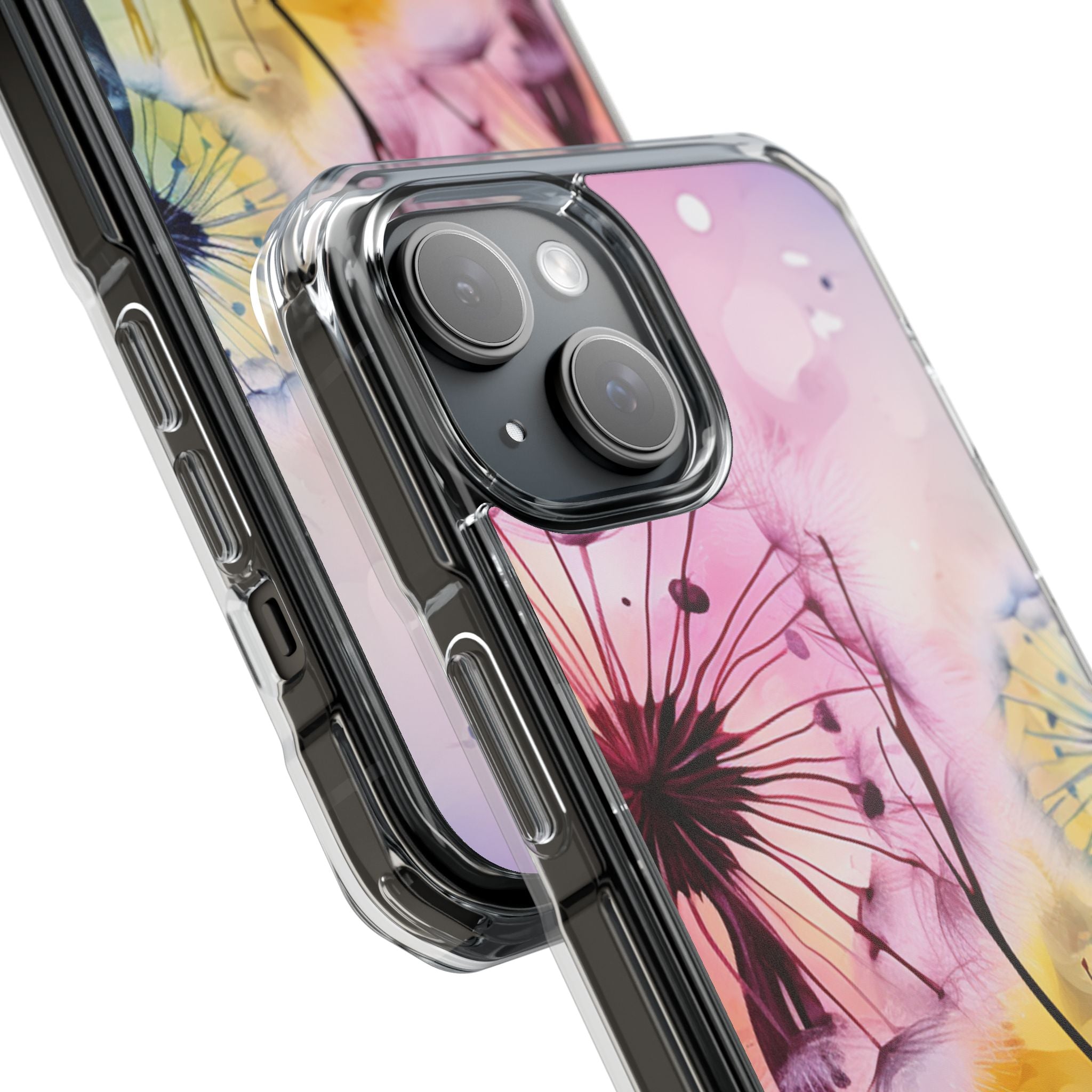 Pinker Löwenzahn Glow iPhone 15 Case - Impact