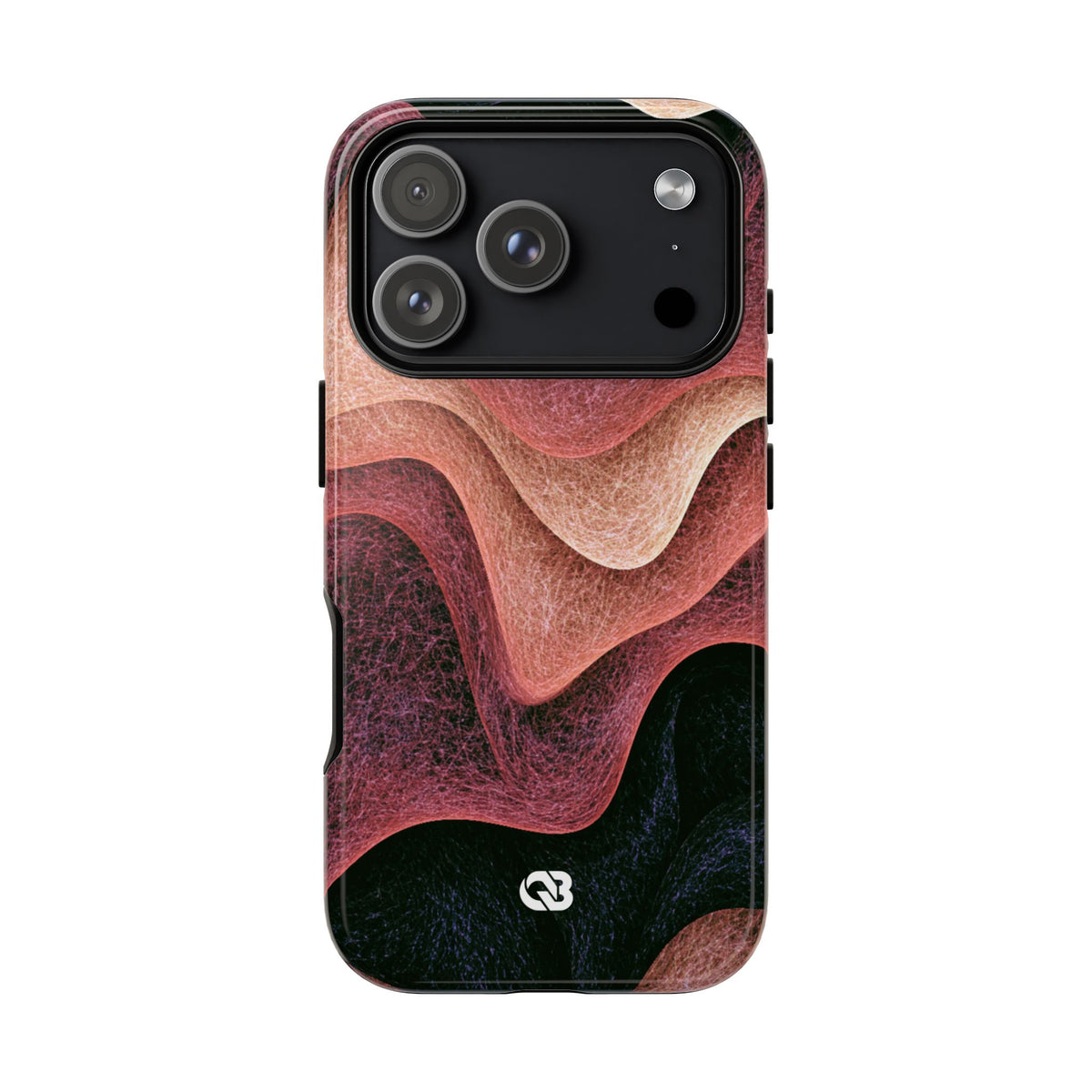 Rose Contour Waves · Tough Phone Case for iPhone · Pink